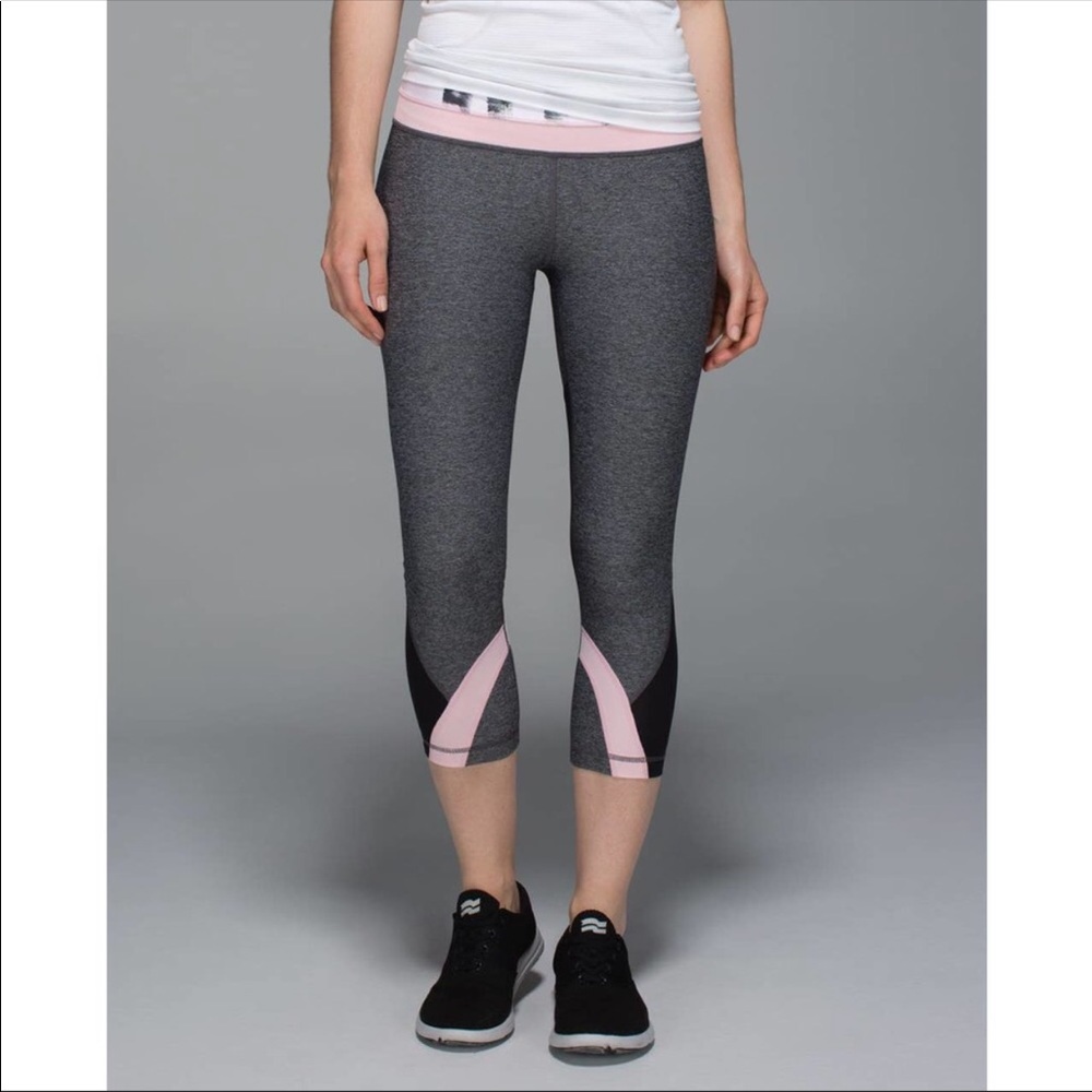 Lululemon Run Inspire Crop II (Mesh) Sunset Stripe 6